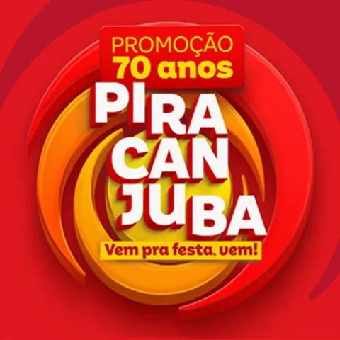 Promoção 70 Anos Piracanjuba Vem pra Festa