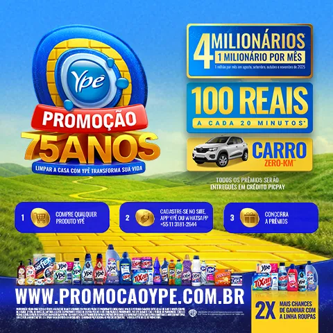 Promoção Ypê 75 Anos 2025