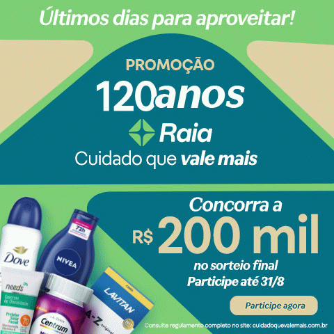 Promoção Cuidado que Vale Mais Droga Raia 2025