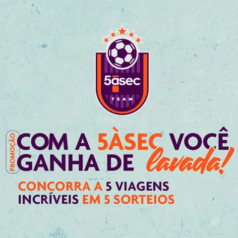 Promoção Com a  5aSec Você Ganha de Lavada