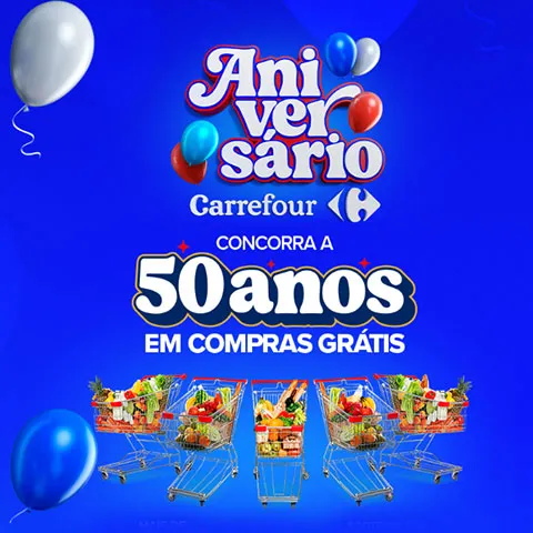 Promoção Aniversário Carrefour 50 Anos 2025