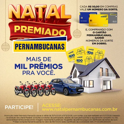 Promoção Natal Premiado Pernambucanas 2025