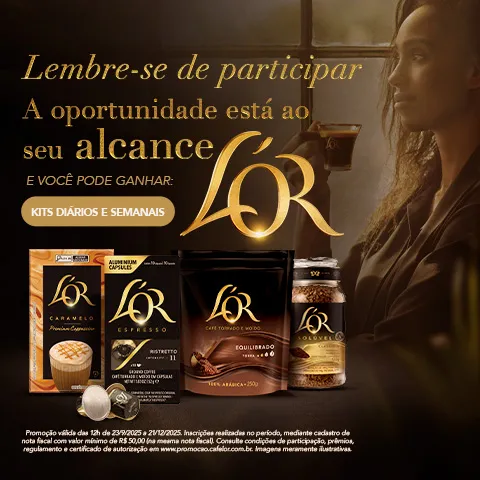 Promoção Viaje no Sabor de Café L'OR 2025