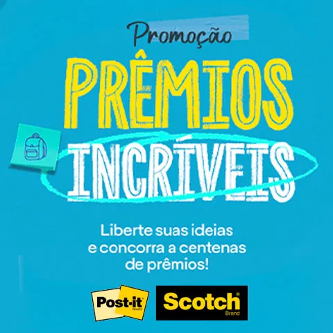 Promoção 3M Scotch e Post-it Prêmios Incríveis 2025