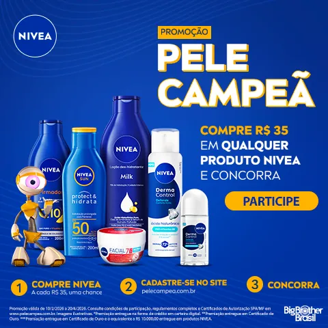 Promoção Nivea Pele Campeã 2026