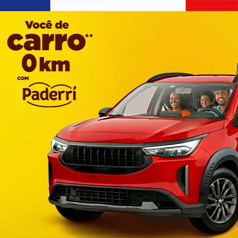 Promoção Você de Carro Zero com Paderri 2026