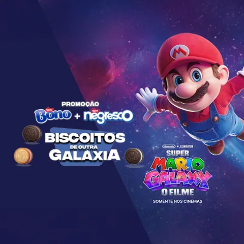 Promoção Bono + Negresco Biscoitos de Outra Galáxia 2026