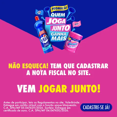 Promoção Veja Vanish Quem Joga Junto Ganha Mais 2026