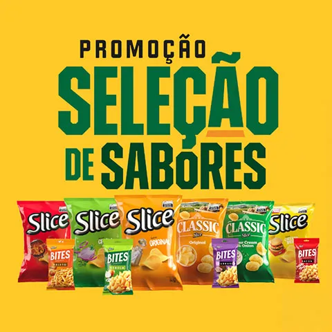 Promoção Slice e Bits Seleção de Sabores 2026