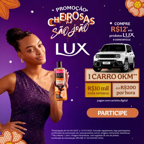 Promoção Lux Cheirosas no São João